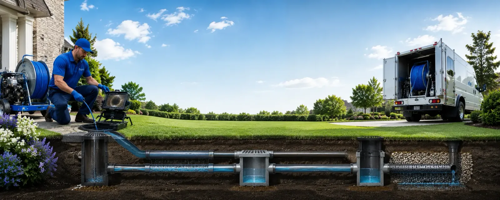Outdoor drain cleaning information for Manor, GA